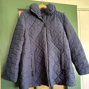 Marc New York XXL Blue Quilted Coat